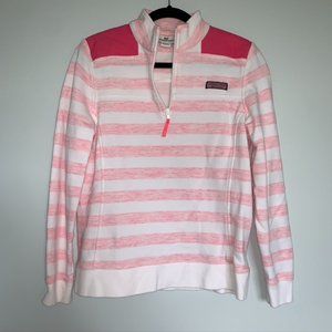Vineyard Vines Striped 1/4 Zip Pullover